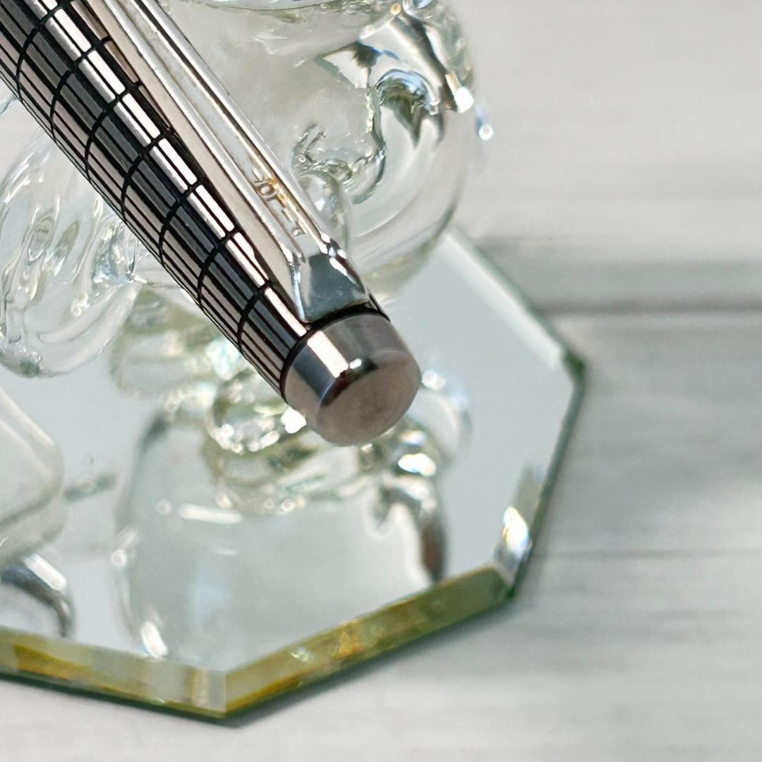 パイロット 万年筆 エリート シルバー格子キャップ 18K 細字 レア U124