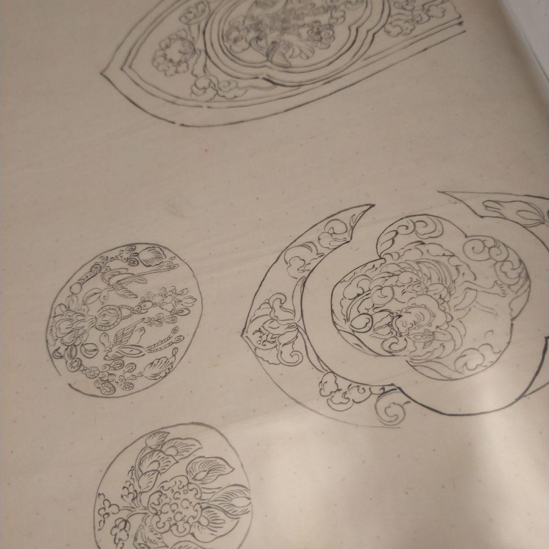 超貴重古い水墨画　絵師による仏画写し下絵沢山　日本画