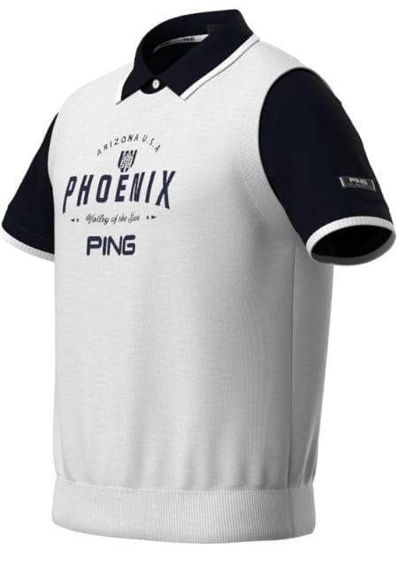 ピンゴルフ　レイヤードツインニット【L寸】ホワイト　 621-5274900