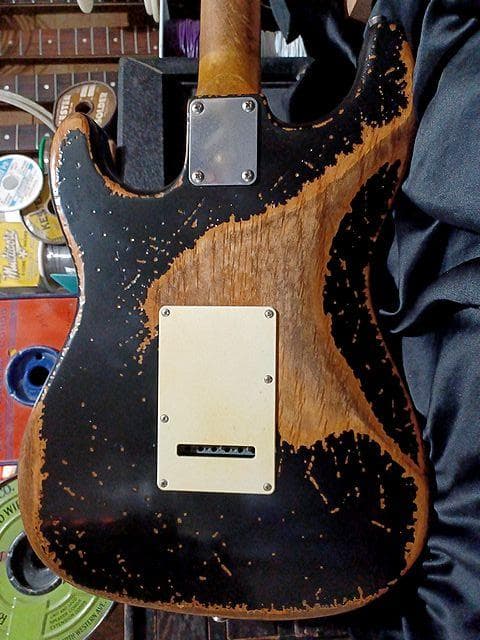 ★P90 Relic Vintage Black Stratocaster ★