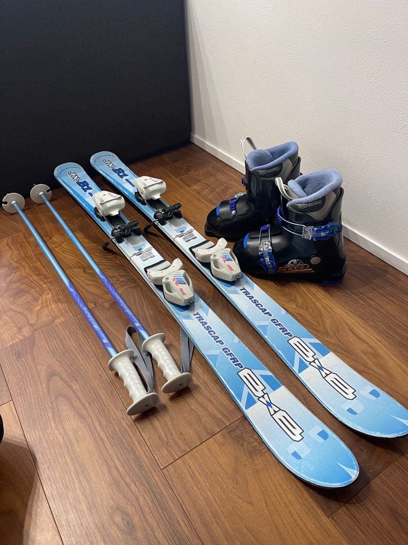 BXB ジュニア スキー板108㎝ ブーツ20 ㎝ ストック セット　子供用