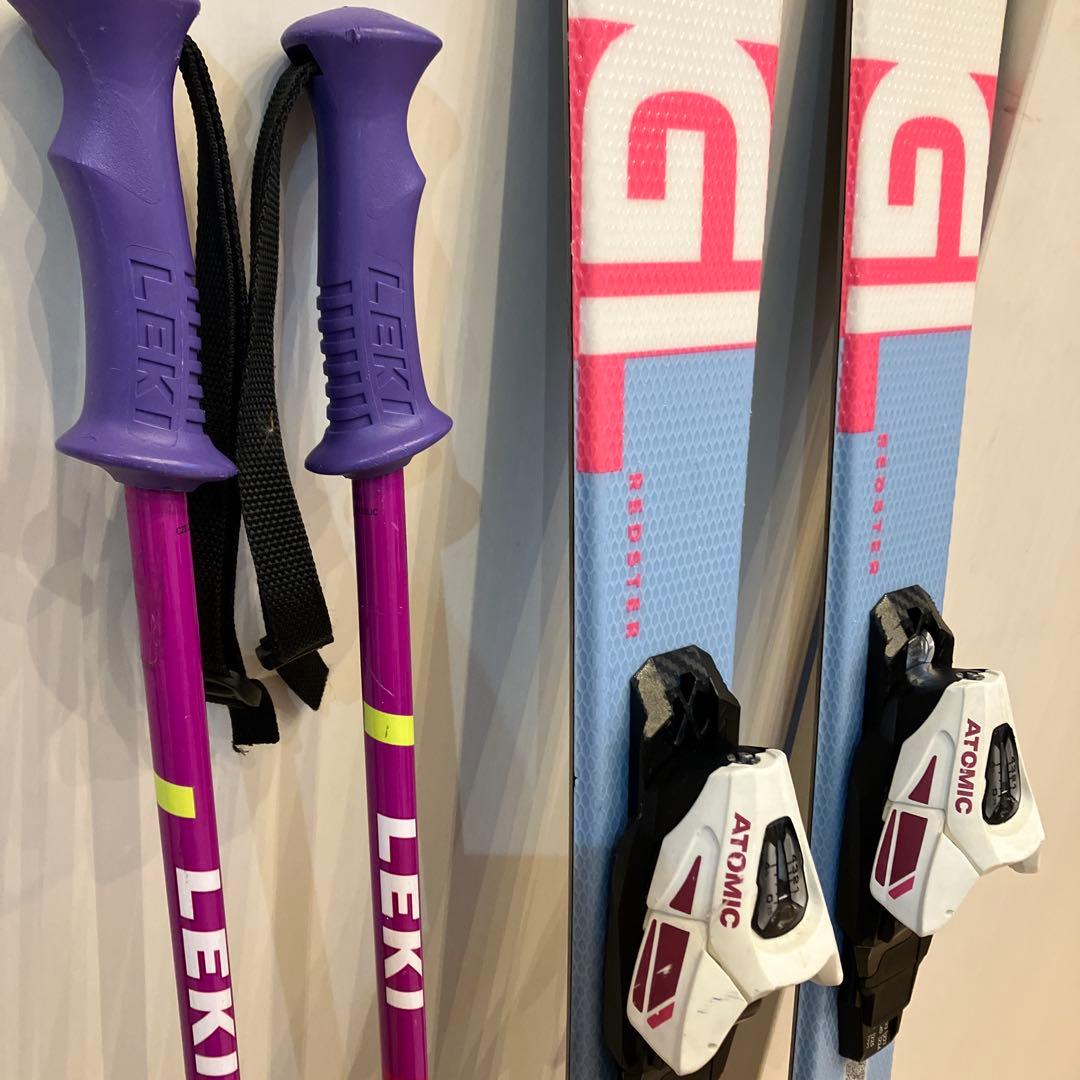 ATOMIC スキー板 110センチ&ストックセット