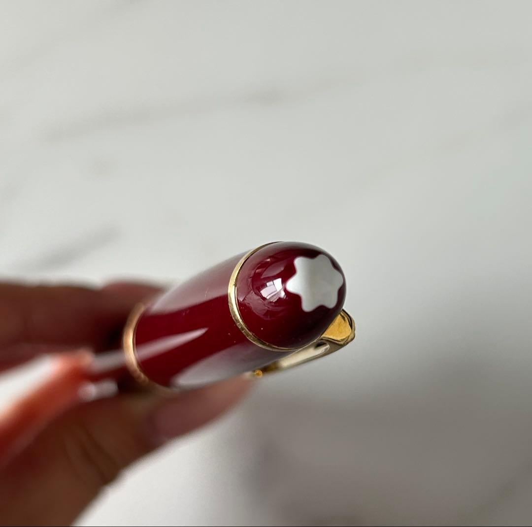 Tender Leather ボールペン ケース　モンブラン　ボールペン　赤