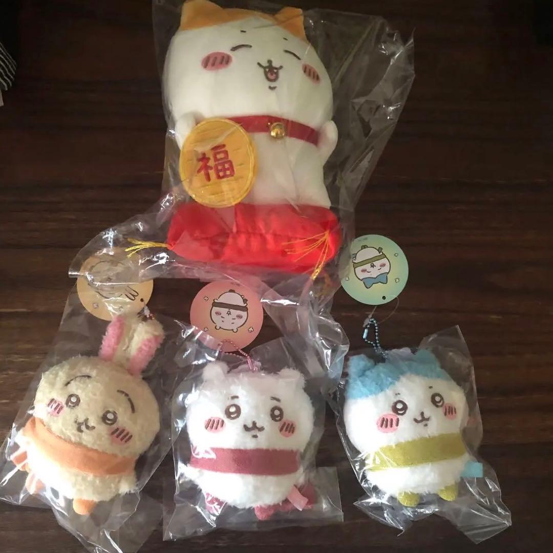 新品未使用　笑福　ハチワレ　ちいかわ　うさぎ4点