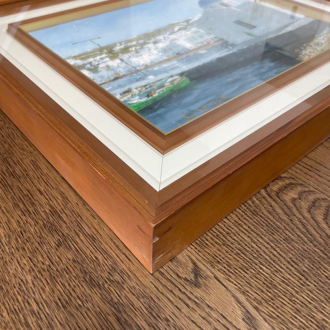 平井和夫 ミコノス島　油絵