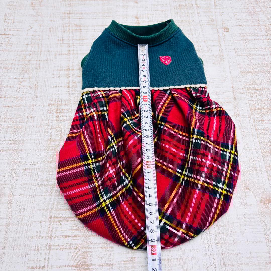 【オーダーページ】犬服　クリスマスカラーのバルーンワンピース