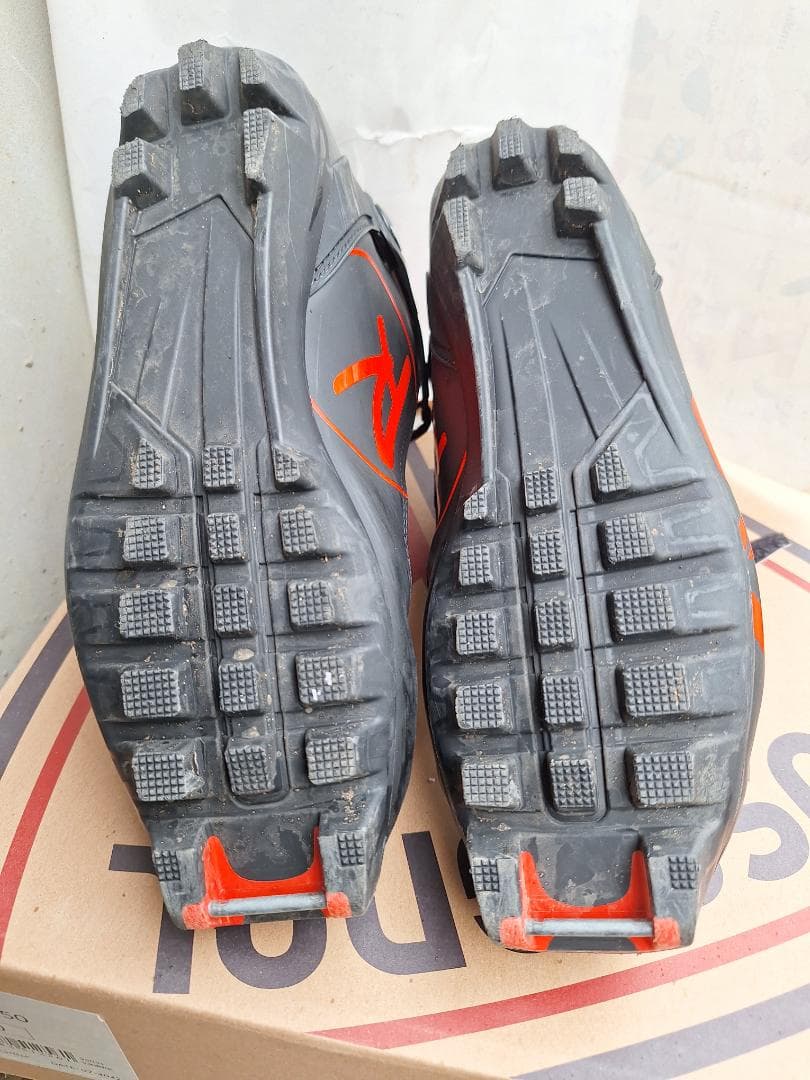 ROSSIGNOL クロスカントリースキーコンビブーツ 黒/赤