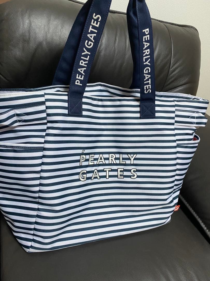 【美品】 パーリーゲイツ ボストンバッグ　ボーダー柄　PEARLY GATES