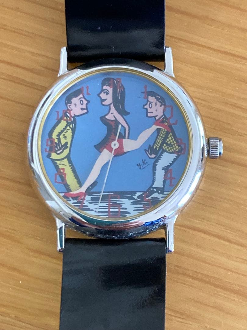 河村要助イラスト時計