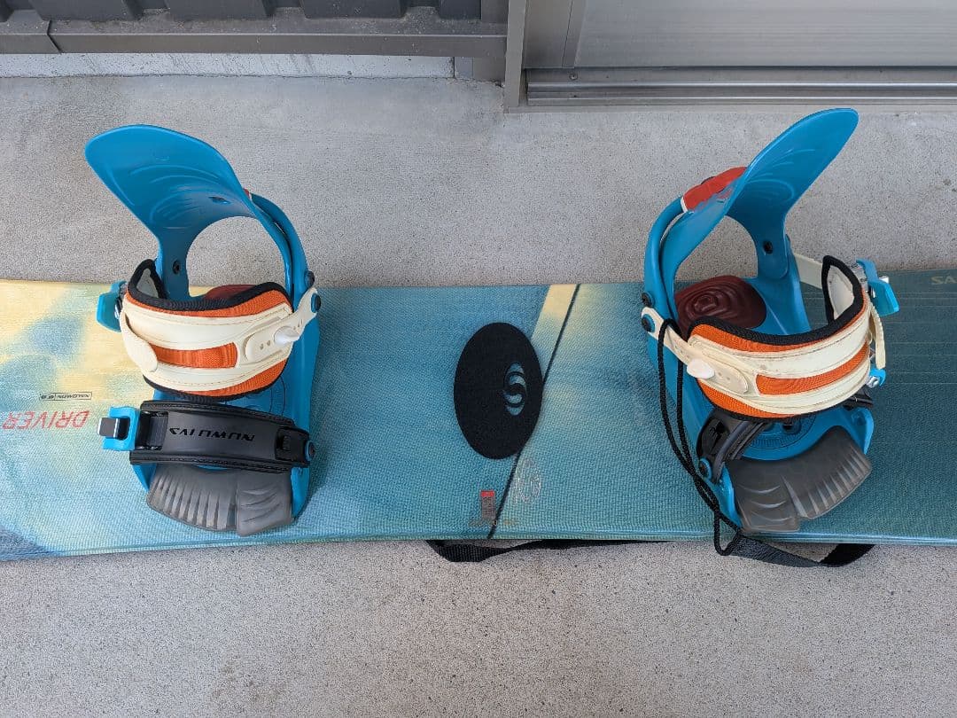 スノーボード 青 水色 バインディング付き