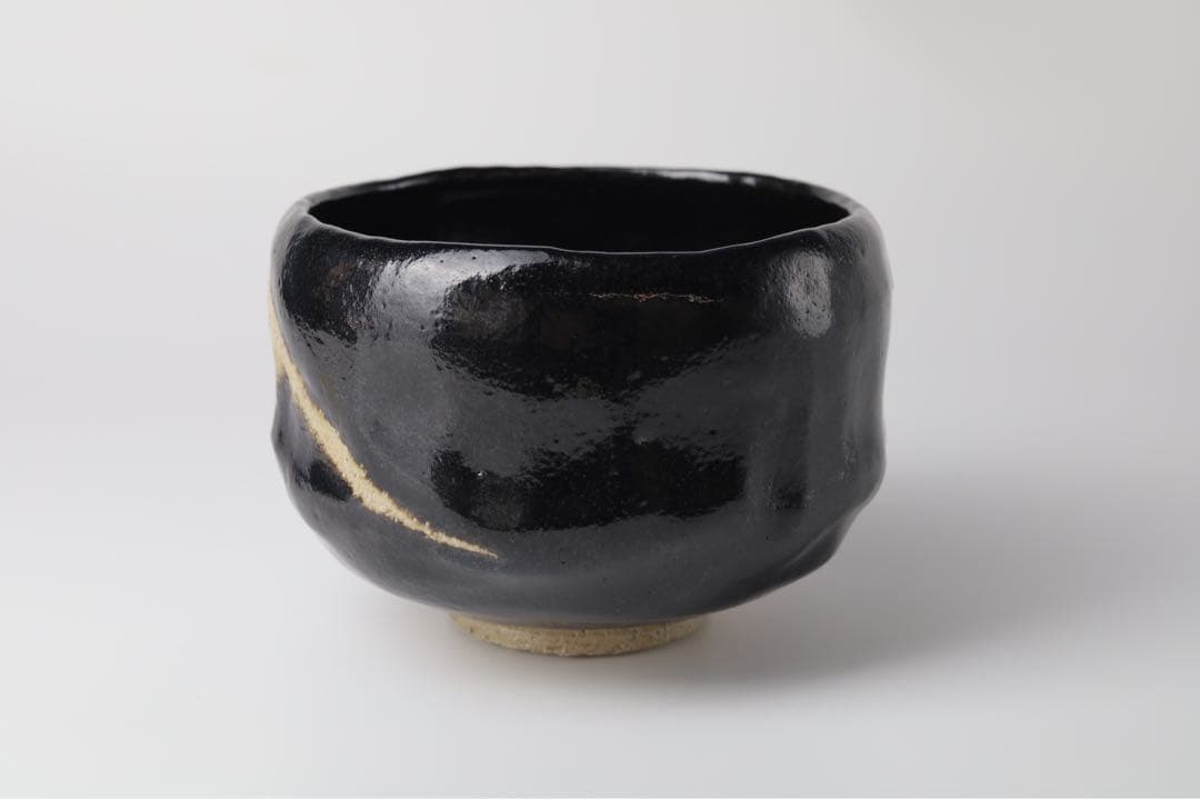 SMILE.TH 様　黒樂　数印　外富士　茶碗