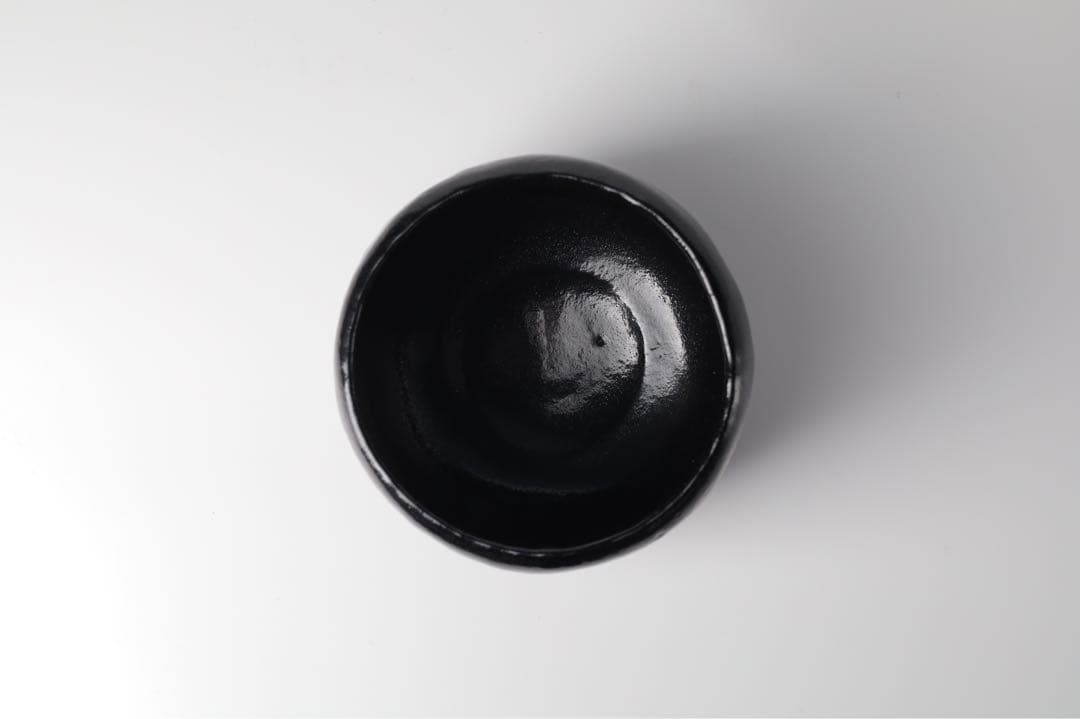 SMILE.TH 様　黒樂　数印　外富士　茶碗