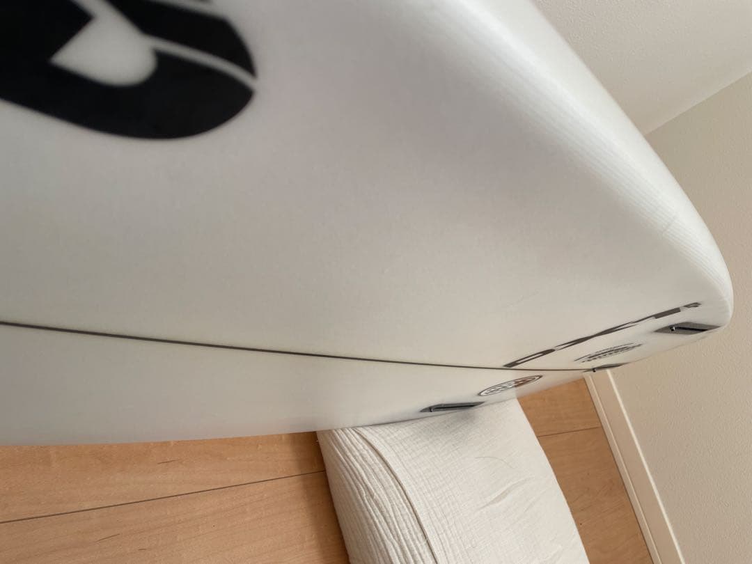 【カバー付】DHD DX1 ショートボード ホワイト/グリーン