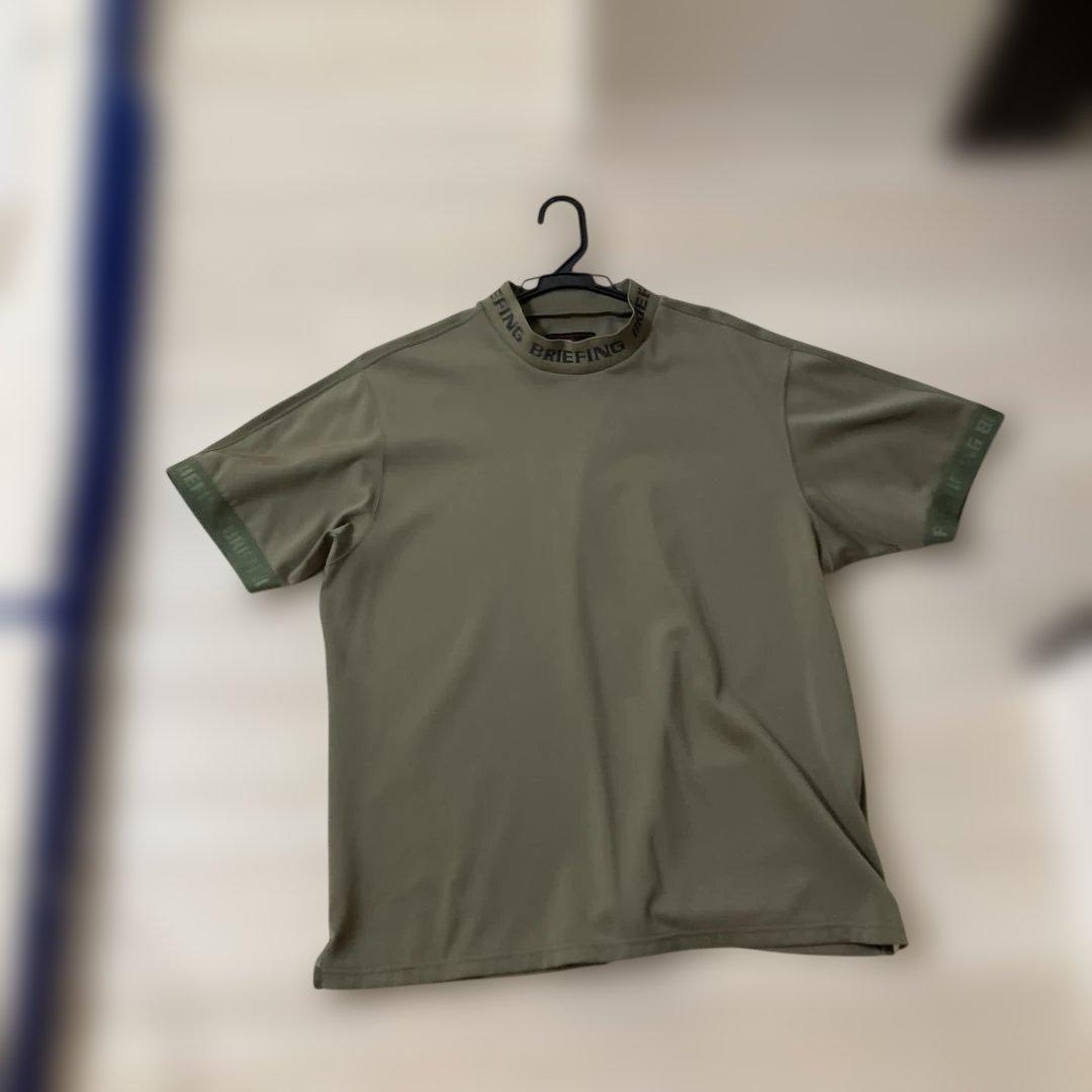 BRIEFING クルーネックシャツ Lサイズ オリーブ