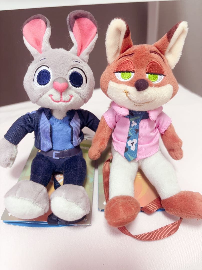 香港ディズニー ズートピア2 肩乗せぬいぐるみ ニックジュディセット