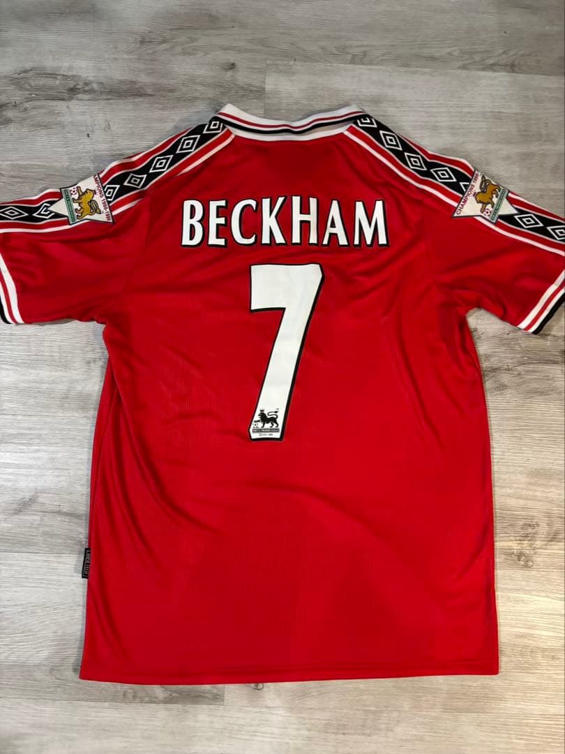 マンチェスターユナイテッド #7 ベッカムユニフォーム 襟付き アンブロ#443