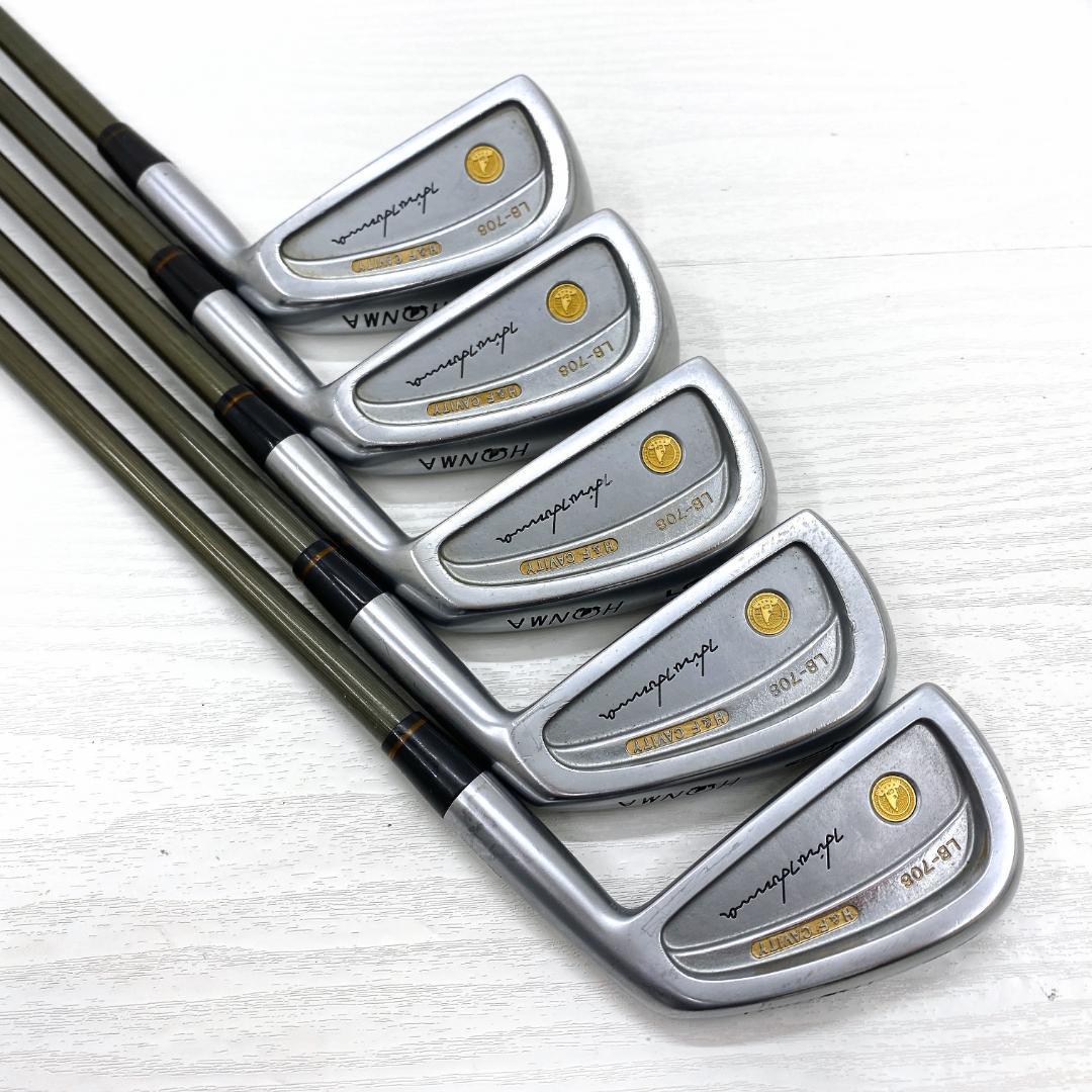 希少‼ HONMA LB-708 H&F 金モグラ アイアンセット 四ツ星 4S