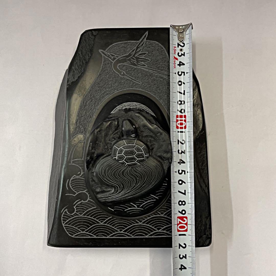 お値下げ中＊すずり、日本製、未使用、天然石、那智黒石、昭和、希少