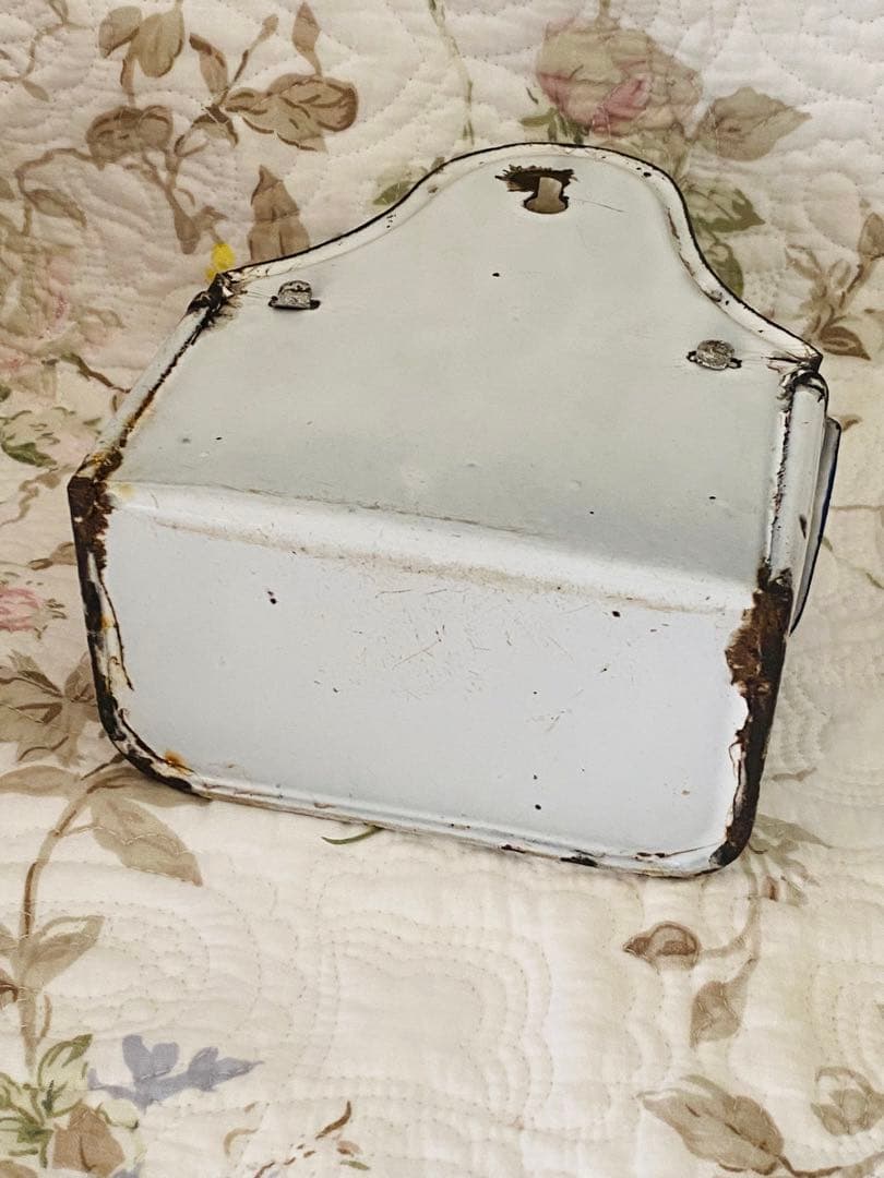 ＊フランスアンティーク＊ホーロー＊JAPY＊薔薇とパンジー＊アリュメット缶＊