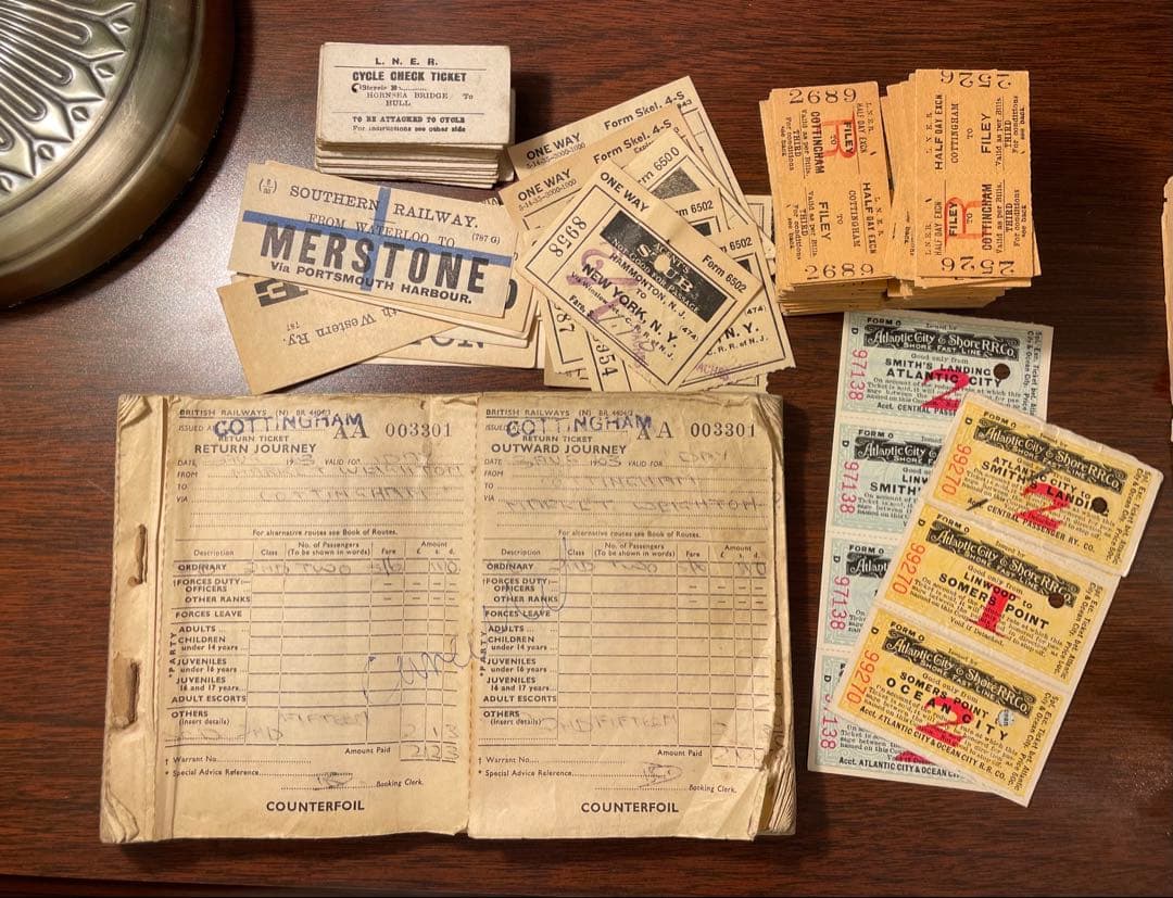 イギリス　鉄道チケット　冊子　レアな鉄道チケット詰め合わせ　ヴィンテージ