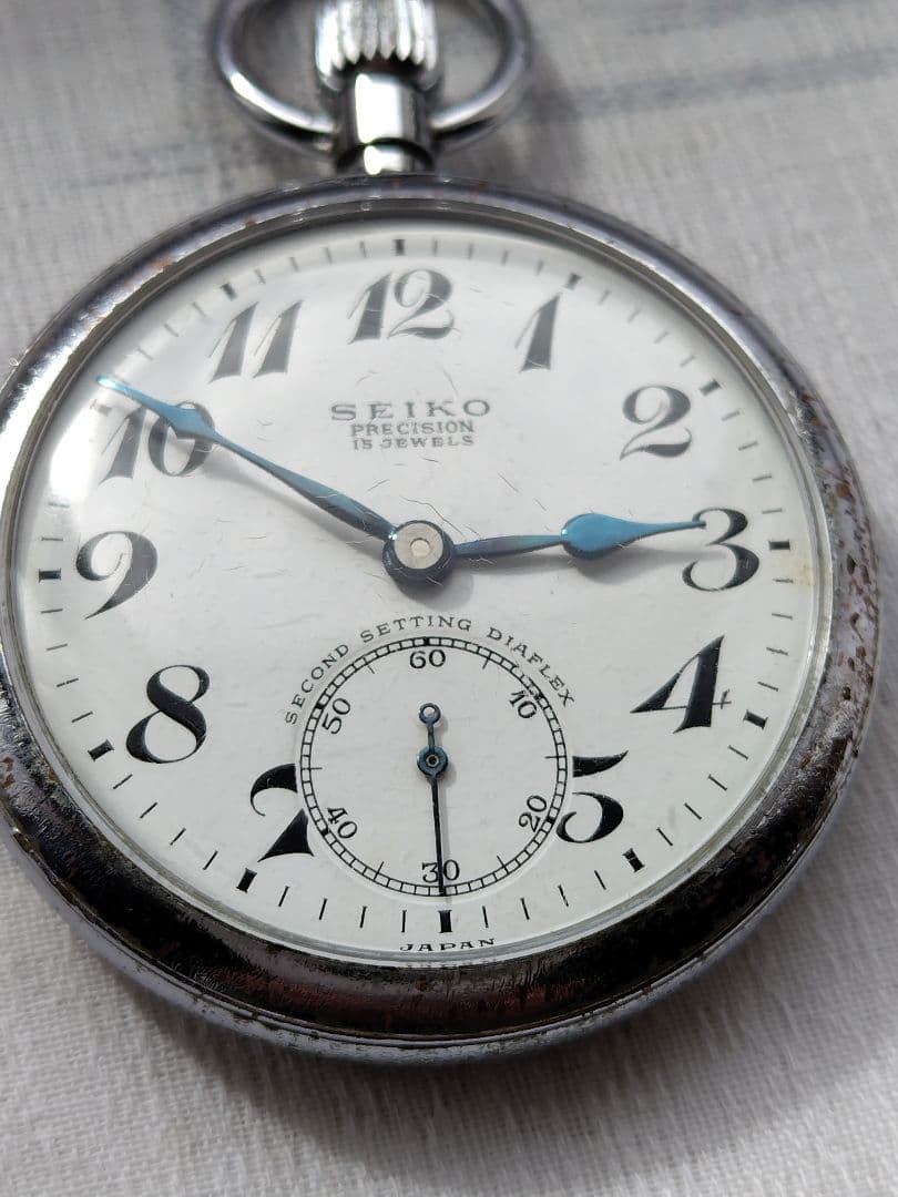 精工舎SEIKO 懐中時計 昭和40年製　国鉄　鉄道時計　不動品