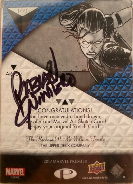 スケッチカード　ガモーラ