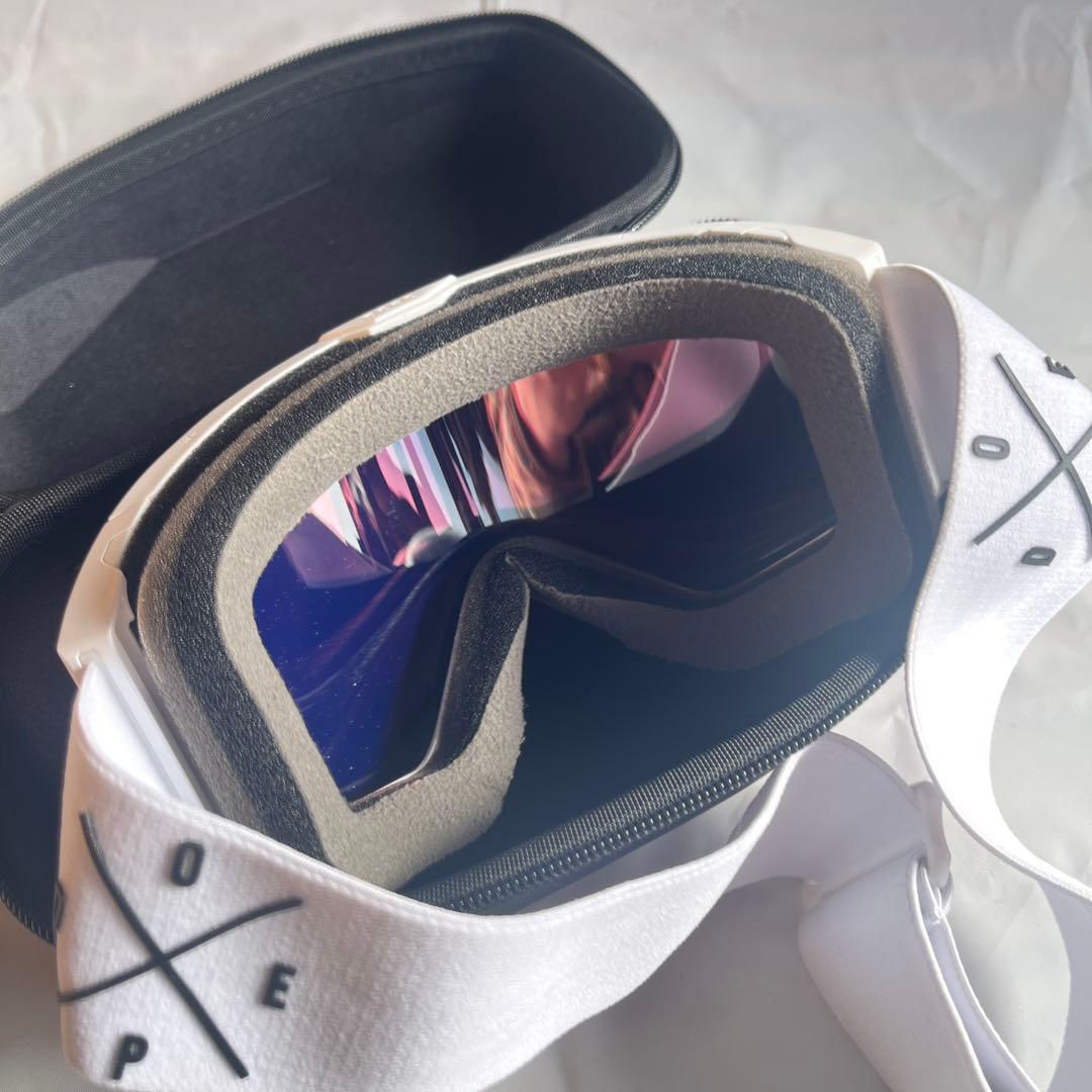  スキーゴーグル White/Champagne Mirror