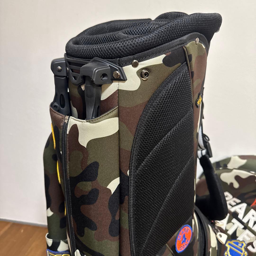 パーリーゲイツ スタンド式　キャディバッグ　ワッペンカモ