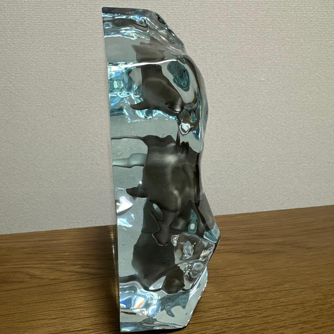 美品✨クリスチャン・リース・ラッセン　イルカアクリルオブジェ彫刻　トリオ