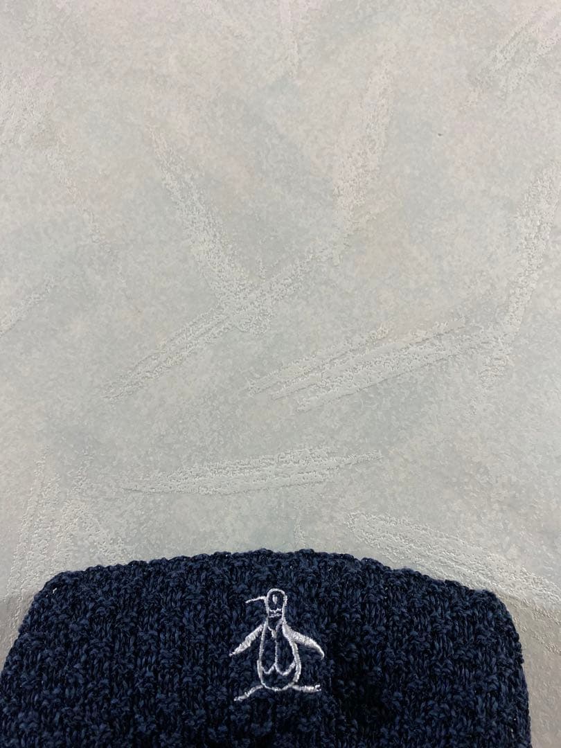 美品 Munsingwear 和紙混オーバーサイズチルデンセーター LL ニット