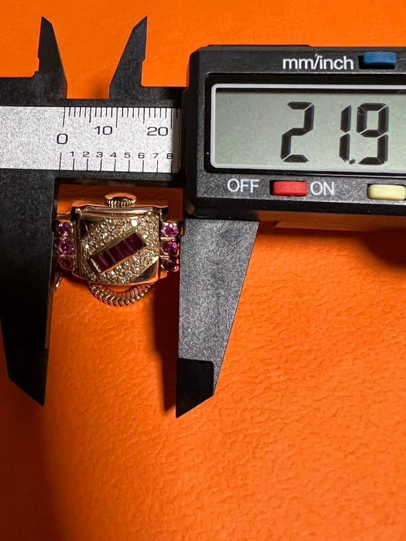 アンティークレディースウォッチ◇カクテルウォッチ◇ルビー　ダイヤ　14K 14金