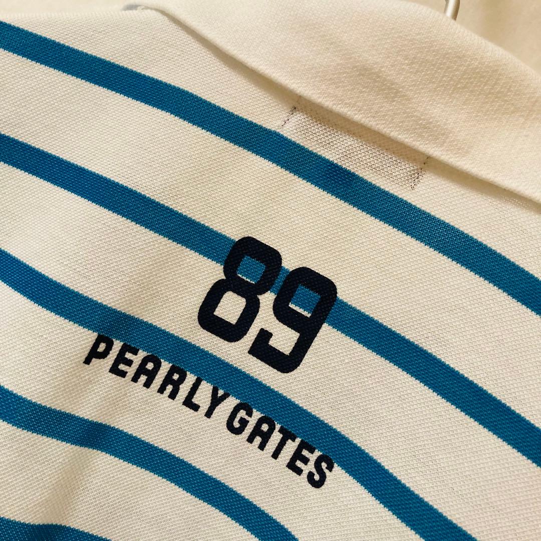 美品✳️PEARLY GATES『ゴルフ ポロシャツ ボーダー 半袖』サイズ4