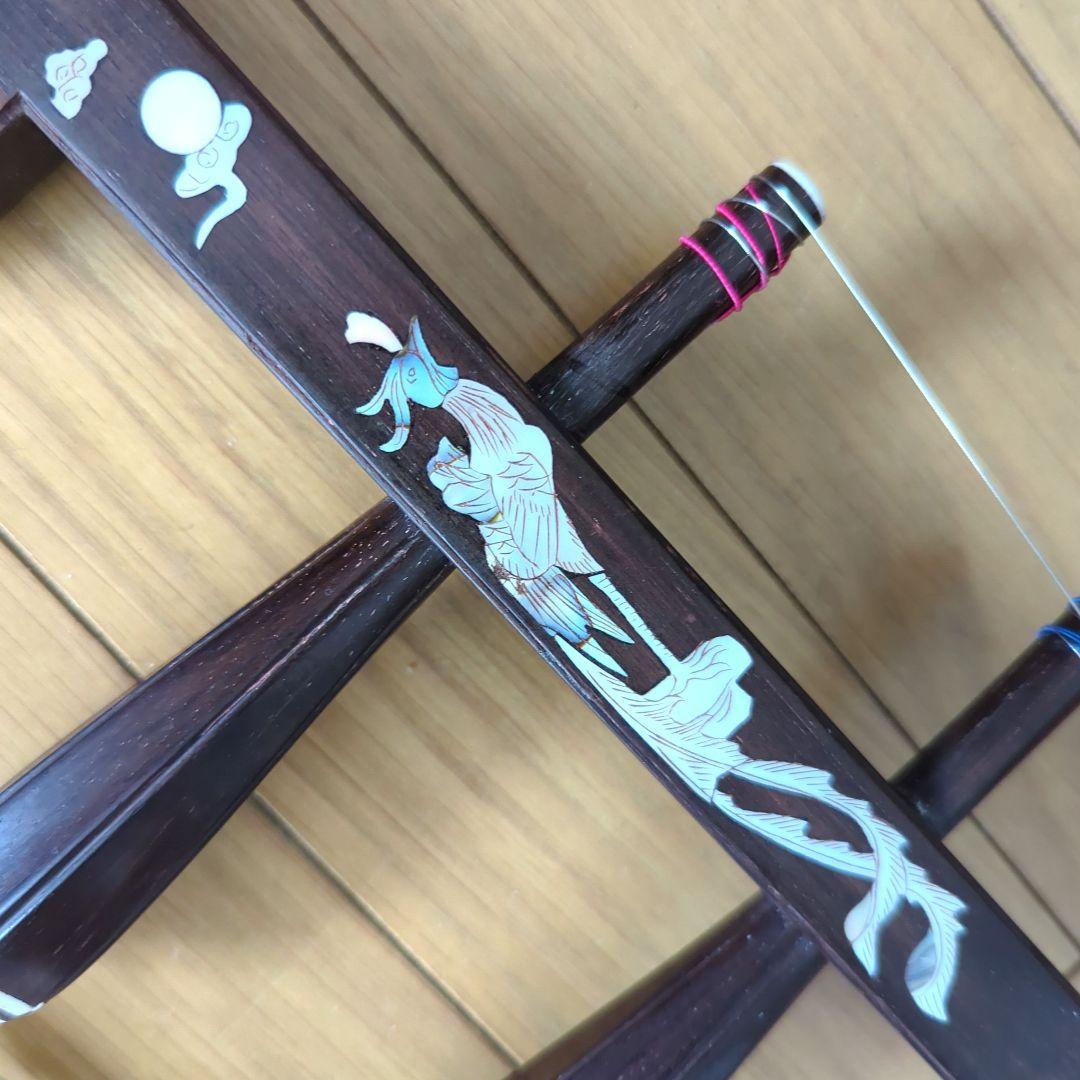 胡涵柔製作 最上級明清老紅木21 螺鈿龍、鳳凰