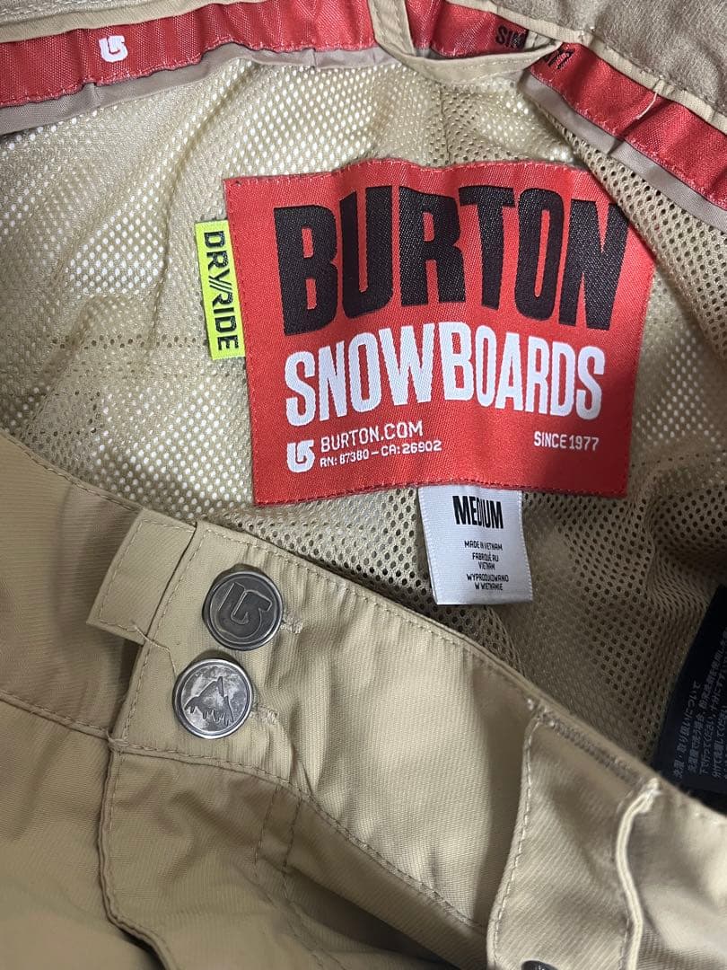 BURTON スノーボードパンツ ベージュ