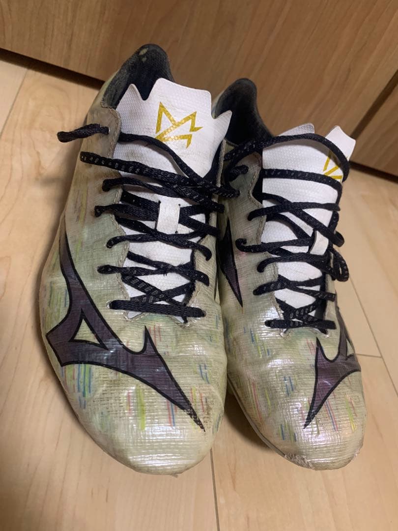 Mizuno サッカーシューズ・スパイク ホワイト・マルチカラー