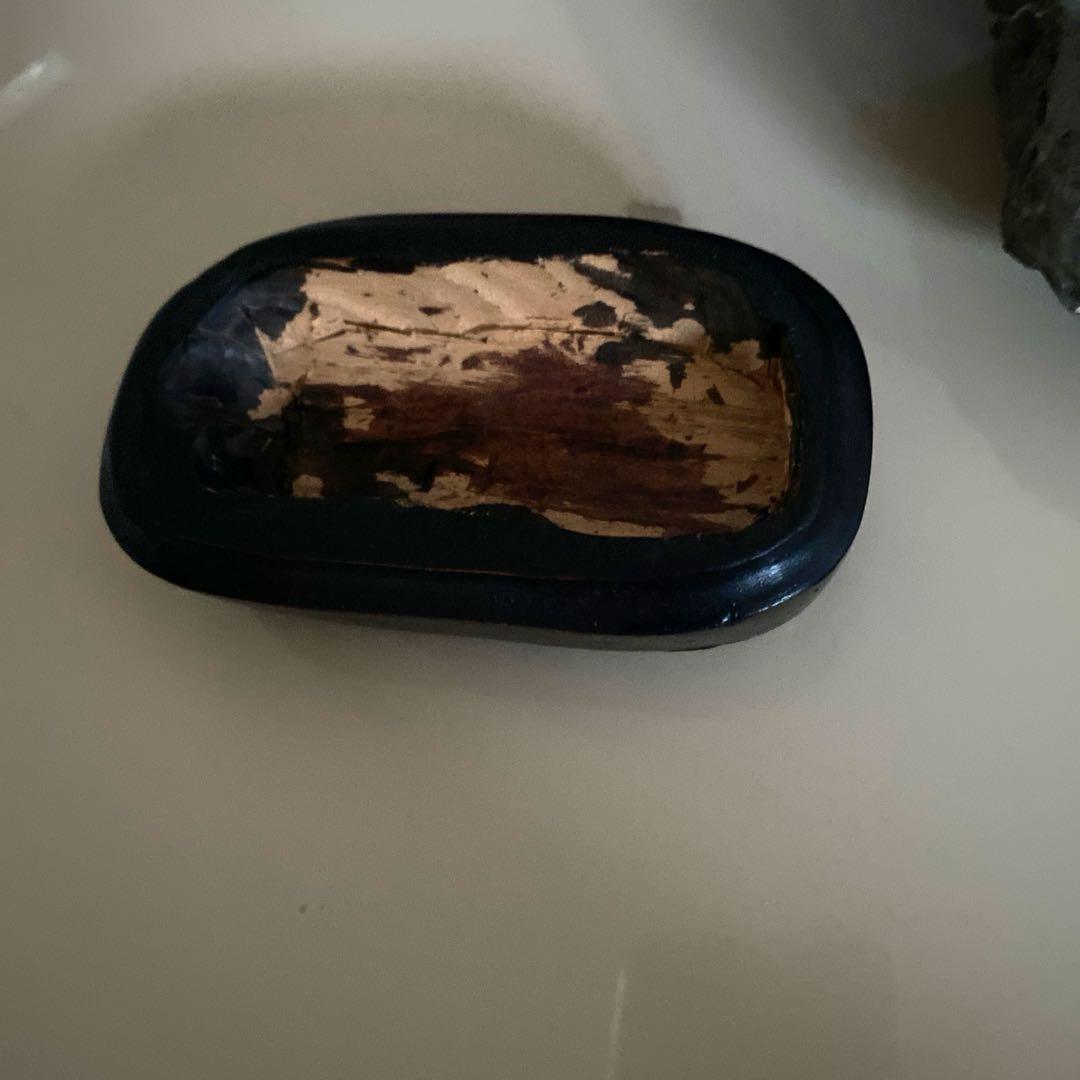 アンモナイト化石　台座付き　北海道産