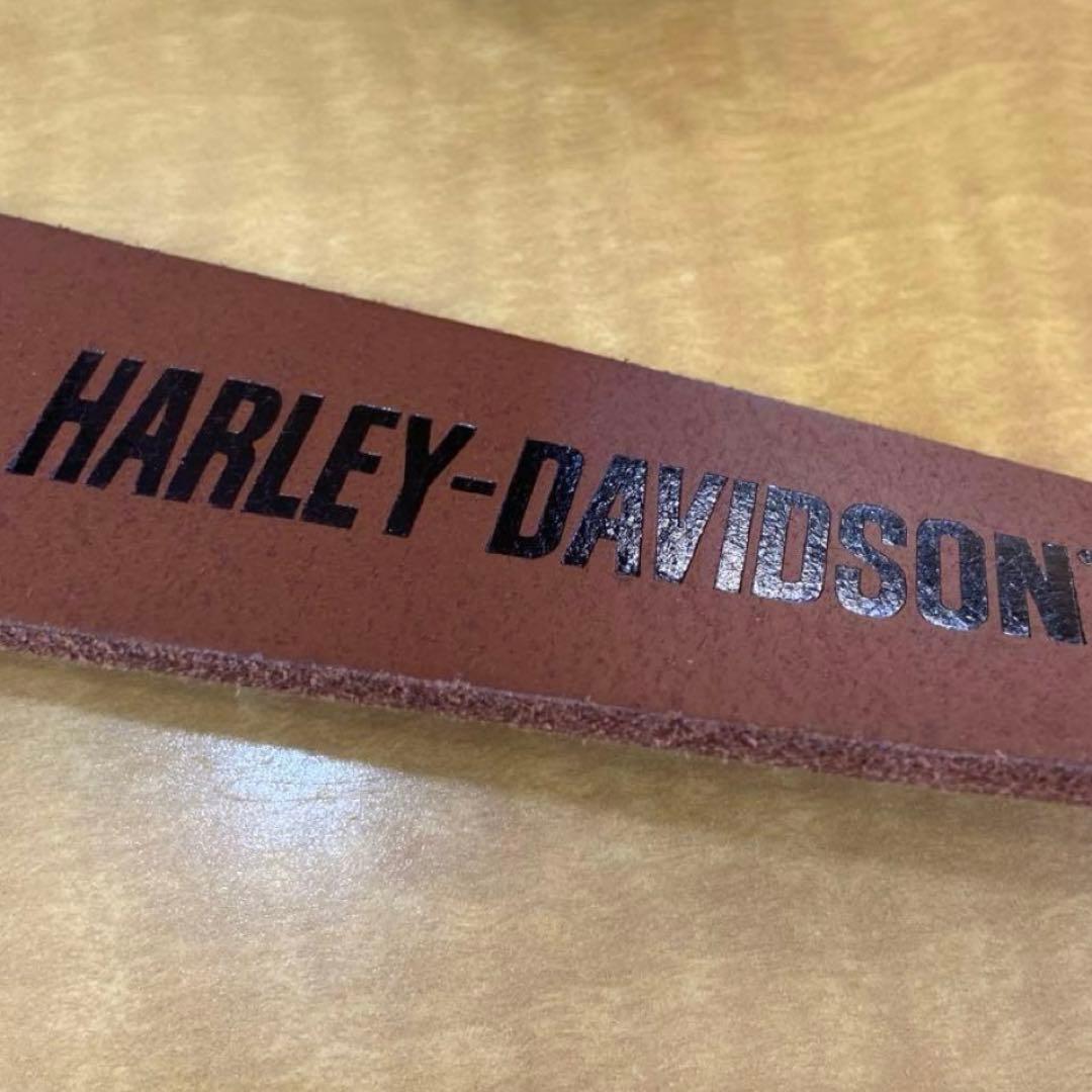 新品純正Harley-Davidson ハーレーロゴ付レザーベルト15000の品