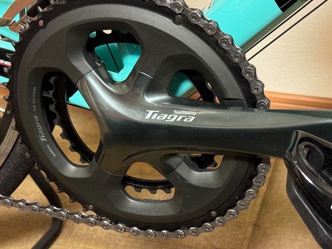 Bianchi via nirone7 Celeste TIAGRAコンポセット