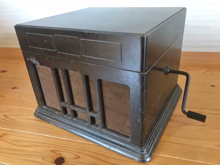 動作確認済　Columbia卓上蓄音機 No.420　付属カバー付　アンティーク