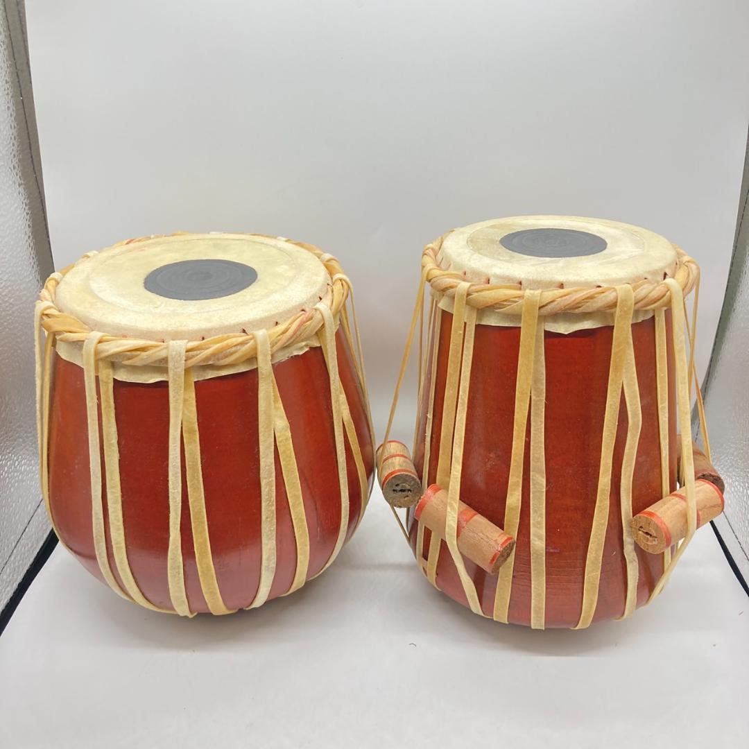 ▼タブラ　インド　民族楽器　セット　打楽器