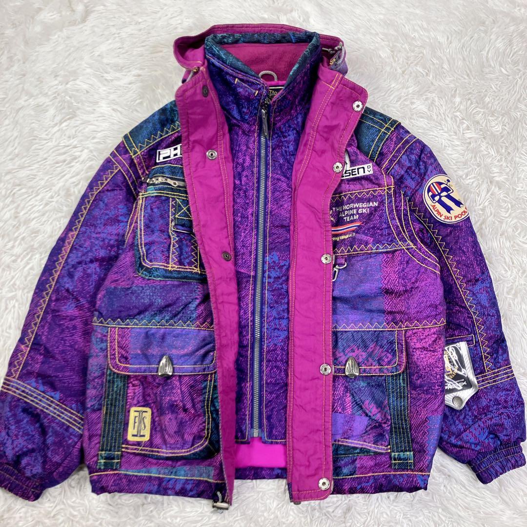 【極美品】PHENIXフェニックス　スキーウェア　ヴィンテージ　上下　Lサイズ