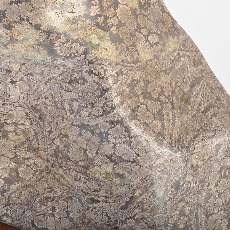 鑑賞石　天然石　梅花石　置物　重さ約10㎏　唐木台付　C 6361C