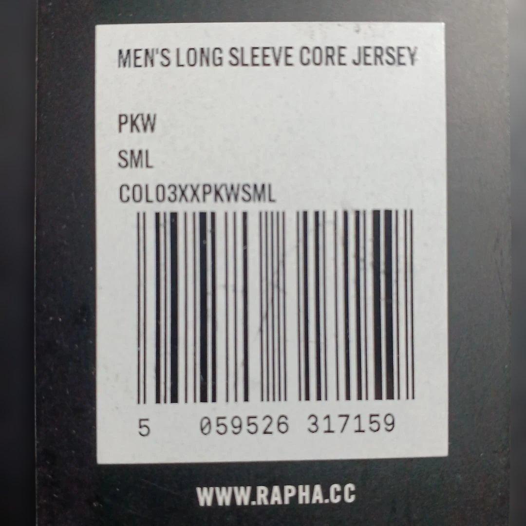 Rapha メンズ ロングスリーブコアジャージ Sサイズ グレー