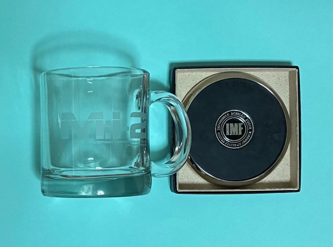 MI2 ミッション・インポッシブル ２　マグカップ　ガラス　トム・クルーズ