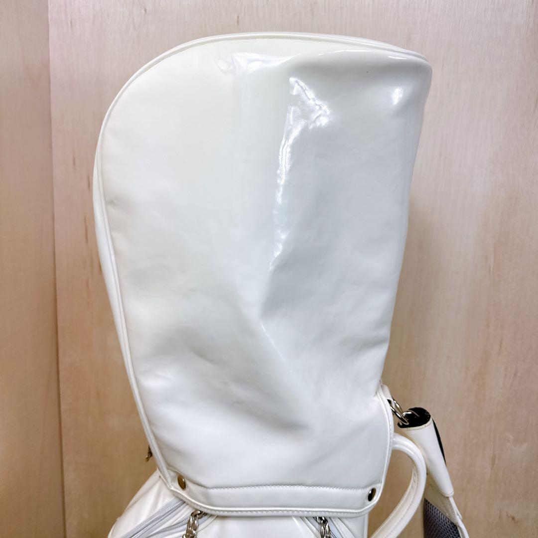 【数量限定品】 PsychoBunny キャディバッグ ホワイト エナメル 美品