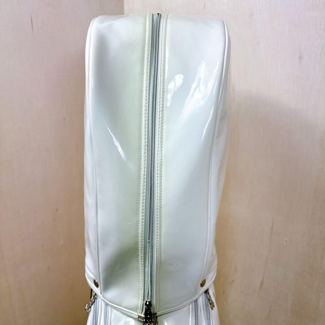 【数量限定品】 PsychoBunny キャディバッグ ホワイト エナメル 美品