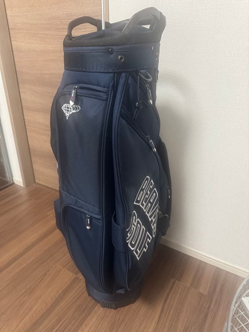 BEAMS GOLF キャディバッグ ネイビー