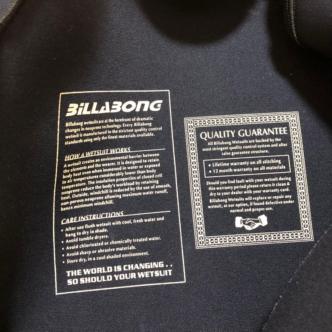 BILLABONG スプリングウェットスーツ 黒/白