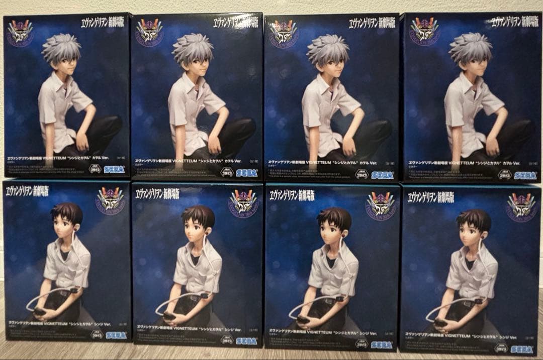 エヴァンゲリオン新劇場版　VIGNETTEUM シンジ　カヲル　8体セット
