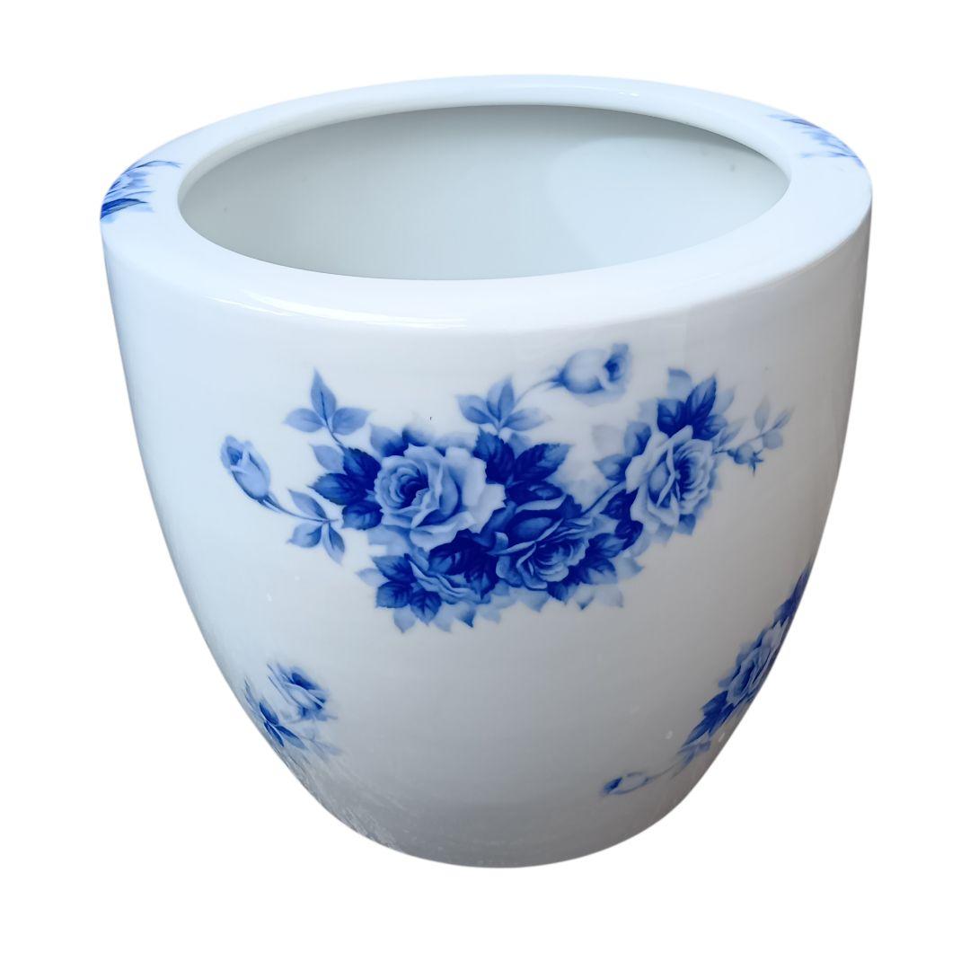 オールドノリタケ　火鉢　ブルーローズ　②